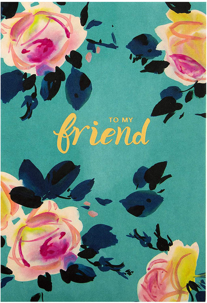Friend Birthday Card Elegant Floral Design