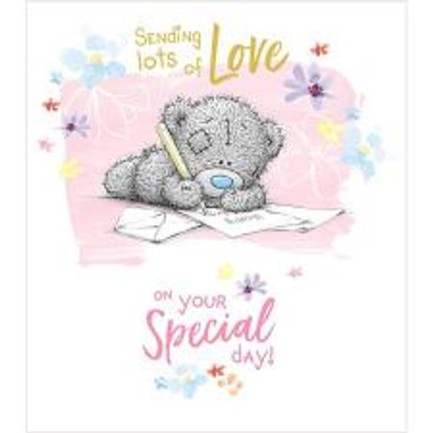 Me To You Bear Sending Lots Of Love Birthday Card
