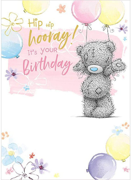 Me To You Bear Hip Hip Hooray Birthday Card