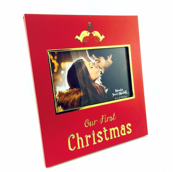 Wendy Jones Blackett Photo Frame - Our First Christmas - 6" x 4" - XM1472