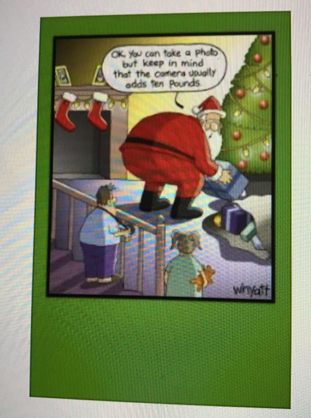 Humorous Santa Christmas Card 