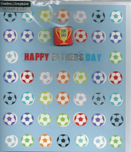 Dad Happy Father's Day card with Trophy Badge