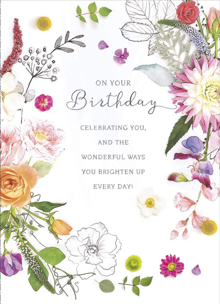 On Your Birthday Beautiful Birthday Card Gibson