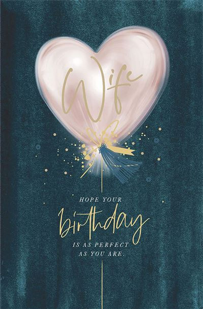 Wife Stunning Luxury Female Birthday Card