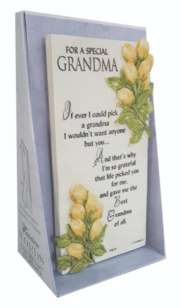For A Special Grandma Timeless Words Plaque