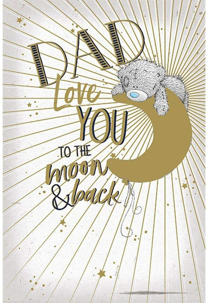 Dad Love You To The Moon Father's Day Card