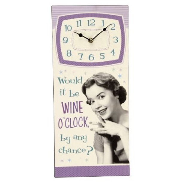 Polkadot Diner Clock Wine O'Clock 