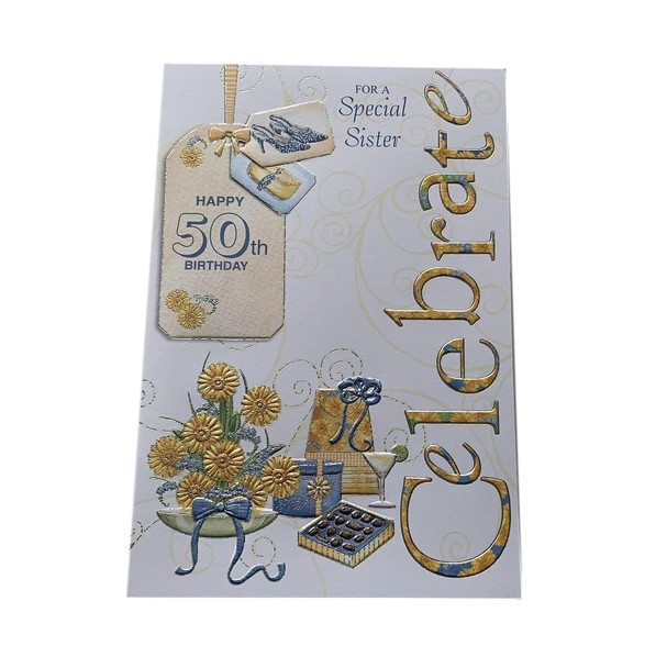 For a Special Sister 50th Birthday Sentimental Birthday Card