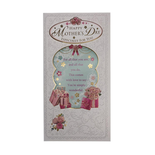 Especially For You Gifts Design Open Mother's Day Card