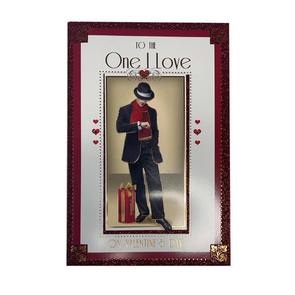 To The One I Love Gentleman Design Valentine's Day Card