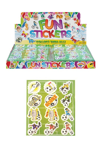 Pack of 120 Football Sticker Sheets 10cm x 11.5cm