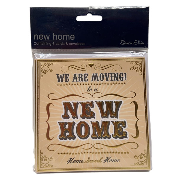 6 New Home Cards And Envelopes