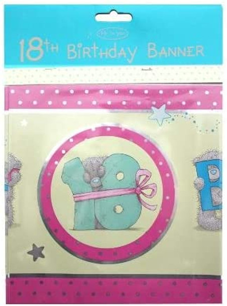 Me To You Happy 18th Birthday Bear Banner