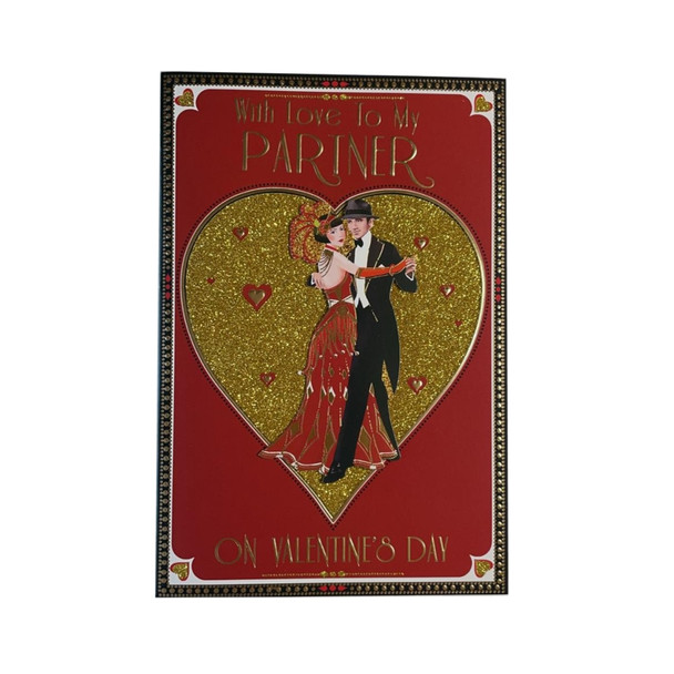 To Partner Couple Dancing Design Valentine's Day Card