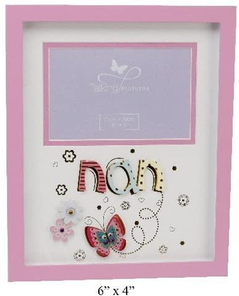Talking Pictures Photo Frame for NAN 3D Letters and Sequins Finish