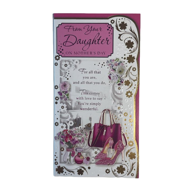 From Your Daughter On Mother's Day Women's Accessories Design Card