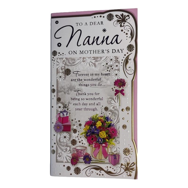 To A Dear Nanna Bunch of Flower Design Mother's Day Card