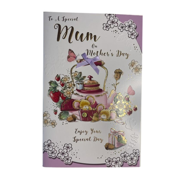 To A Special Mum Teapot Design Mother's Day Card