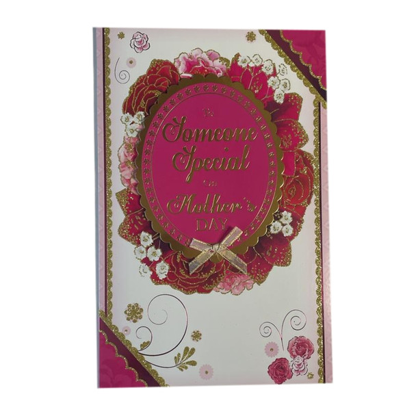 To Someone Special Glitter Finished Roses Design Mother's Day Card