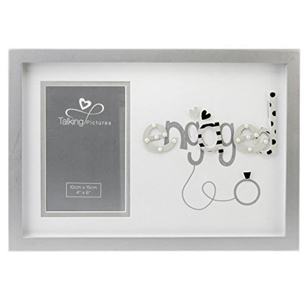 Talking Pictures More Than Words 3D Letter Frame 'Engaged'