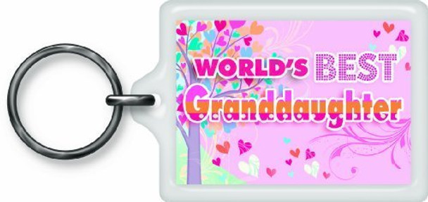 World's Best Granddaughter Sentimental Keyring