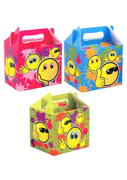 Pack of 12 Smile Design Lunch Party Boxes