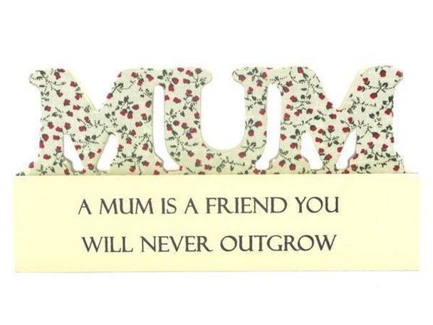 Mum Sentiment Sign Block , Ideal Gift For Any Occasion