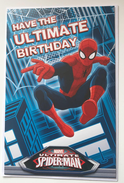 6 x Marvel Have the Ultimate Birthday Spiderman Cards 