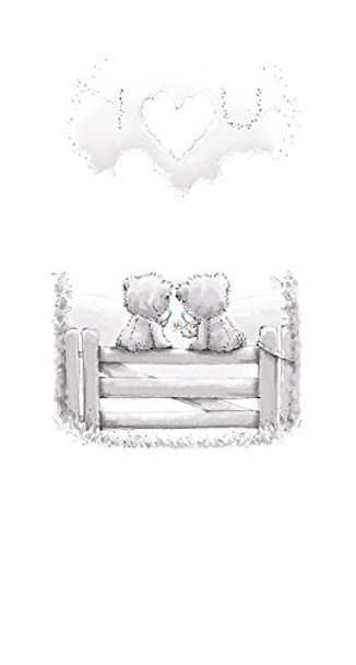 I LOVE YOU Cute Me to You Bear Whispers New Greeting Card