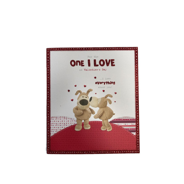 Boofle For the One I Love On Valentine's Day Card