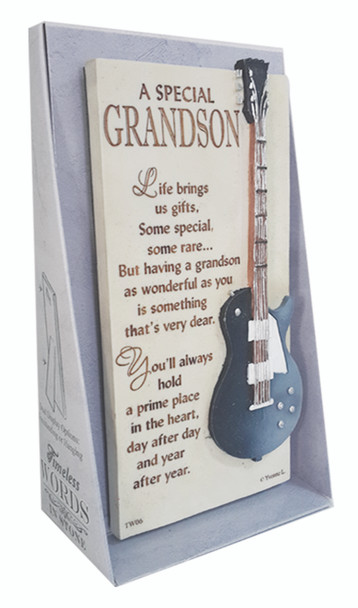 A Special Grandson Timeless Words Plaque