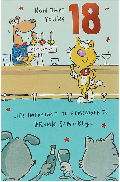 An Excuse For Booze 18th Birthday Humour Card