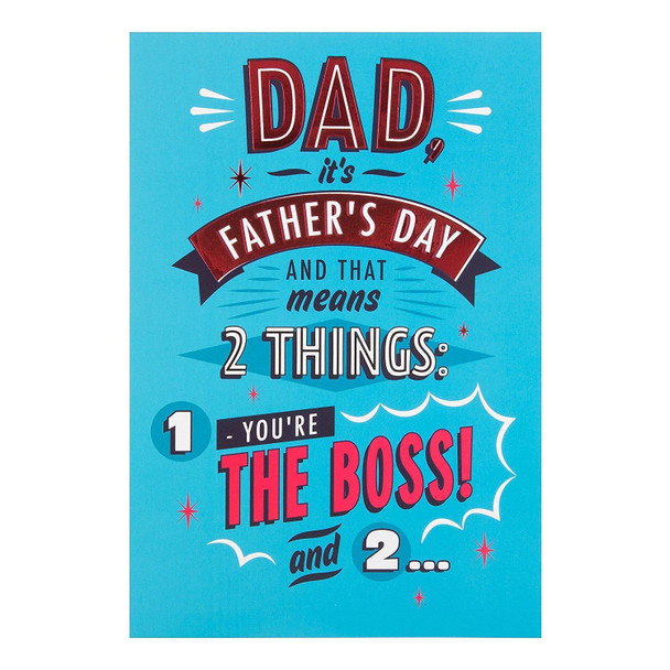 Hallmark Dad Father's Day Card Two Things Medium