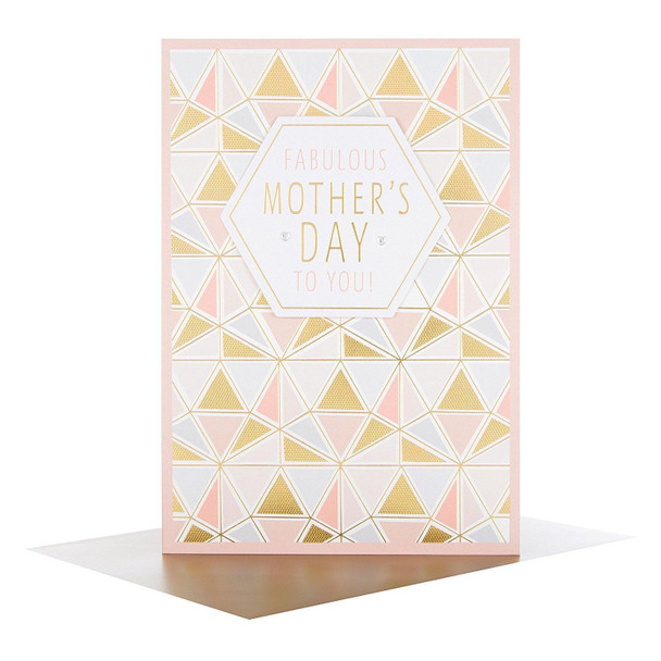 Hallmark 3D; Foil; Diamante Open Mother's Day Card 'Fabulous'  New Medium