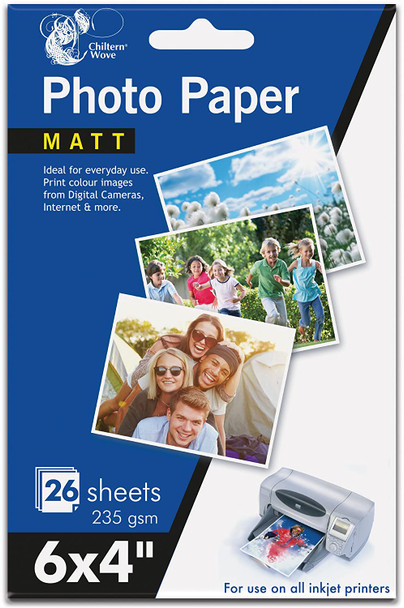 Matte Photo Paper 6 x 4" (26 Sheets)