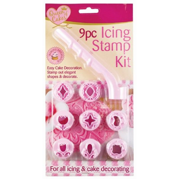 Queen of Cakes S/9 Fondant Stamp Set