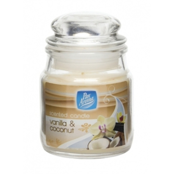 Pan Aroma Small Jar Candle With Lid - Vanilla & Coconut