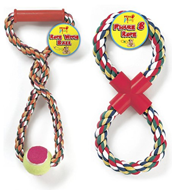 Pets Play Figure 8 Rope or Rope with Ball