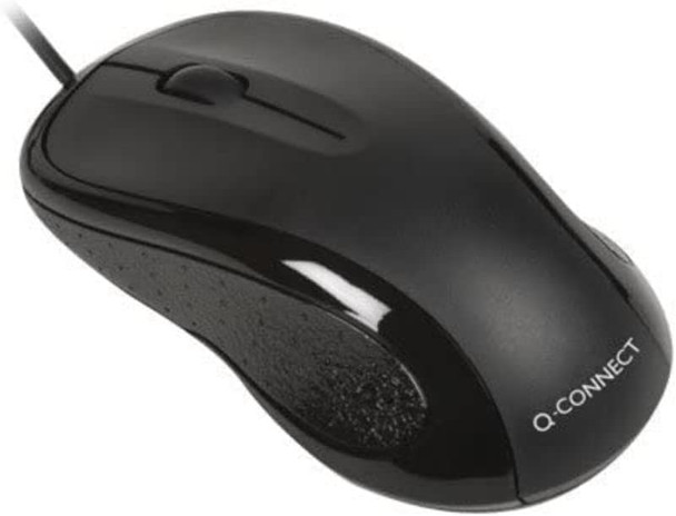 Q-Connect Black Scroll Wheel Mouse Q-Connect Black Scroll Wheel Mouse