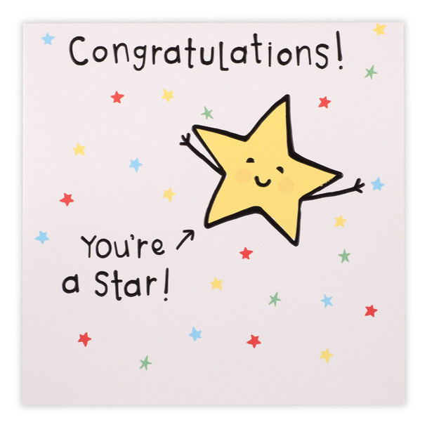 Congratulations You're A Star Card