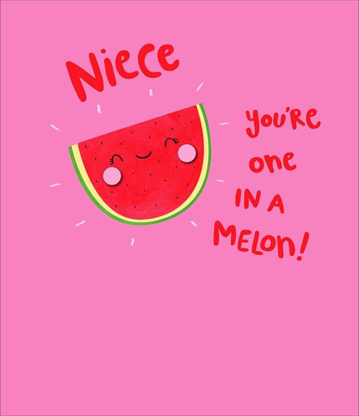 Niece Birthday Card Cute One In a Melon