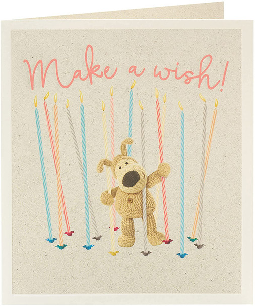 Make a Wish Boofle with Candles Birthday Card