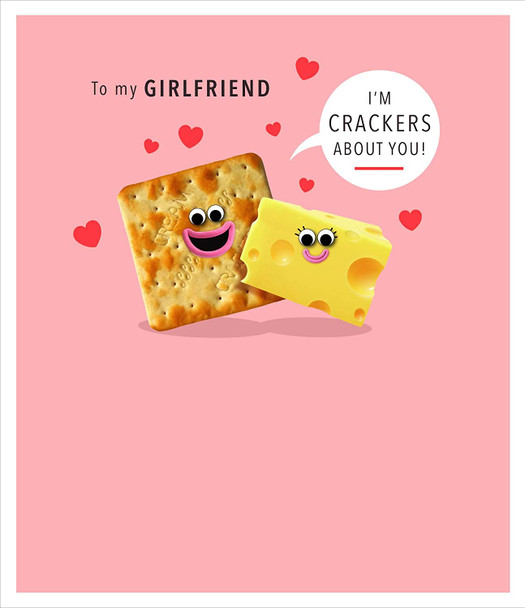 Cheese Design Girlfriend Valentine's Day Card