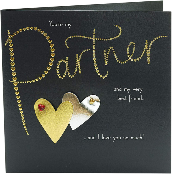 To My Partner Goil Foil Details Valentine's Day Card
