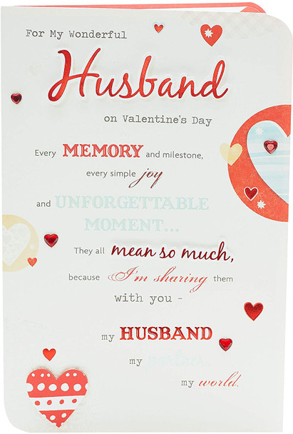 Romantic Valentine's Day Card for Husband with Sentimental Message