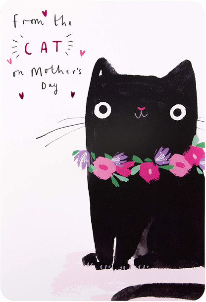 Pink Foil Mother's Day Card from The Cat