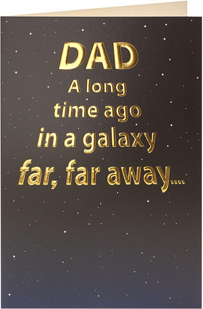 Star Wars Galaxy Birthday Card for Dad