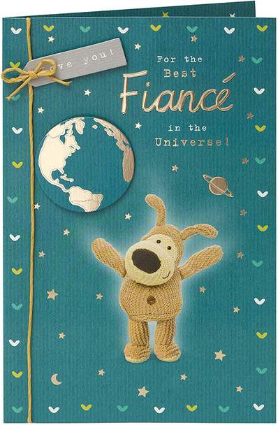 Boofle 3D Best Fiance Birthday Card