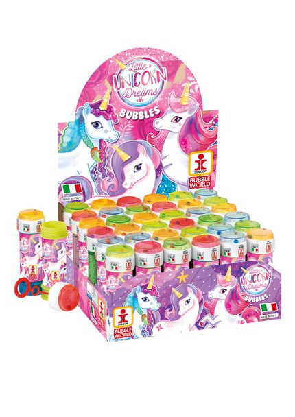 Box of 36 Unicorn Dreams 60ml Bubble Tubs