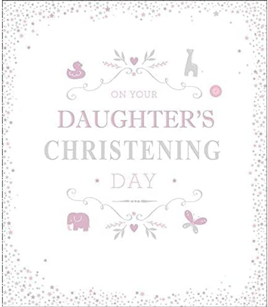 Daughter's Christening Day Greeting Card